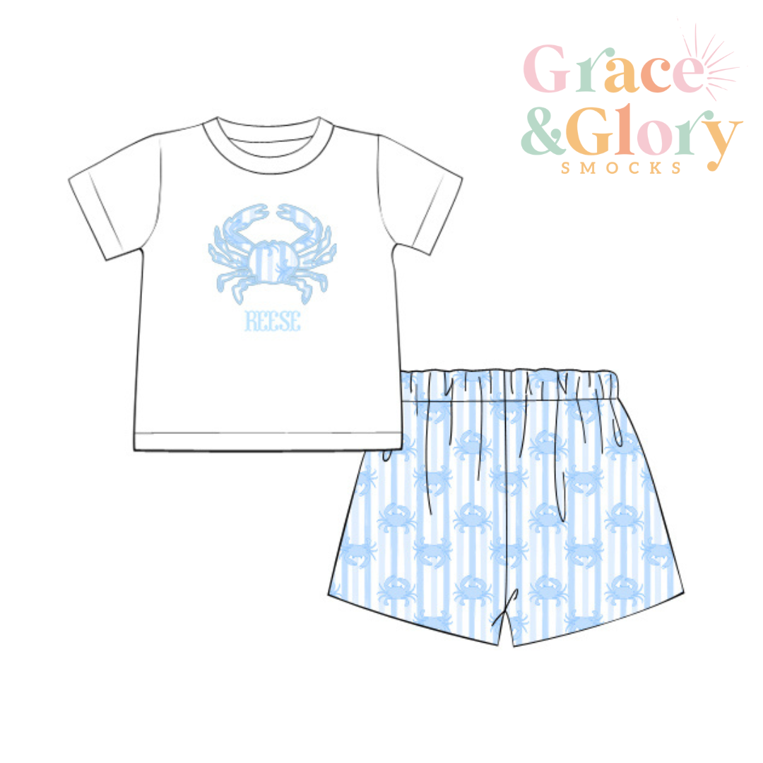 Seaside Boys Short Set Sample