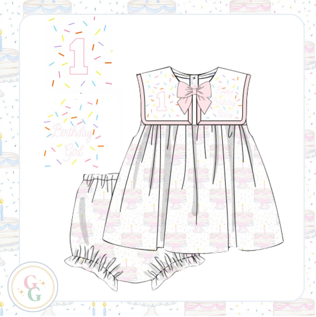 Birthday Girl Bloomer Set