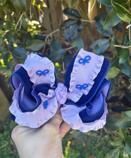 Midnight Lavender Bow