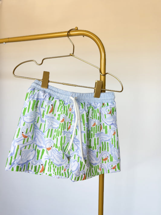 Flamingo Bay Swim Shorts Sample