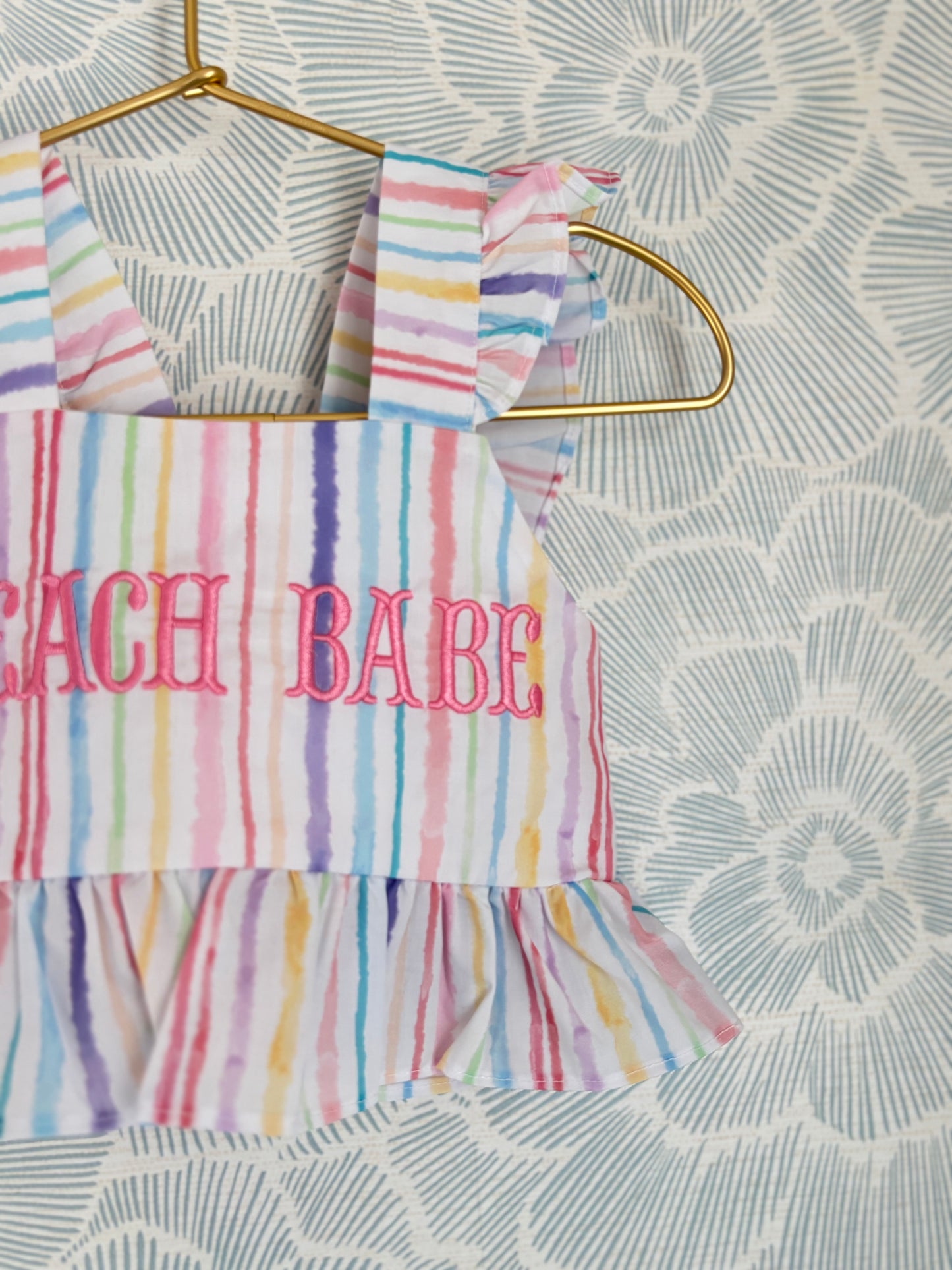 Sunset Stripes Two Piece Swim Sample